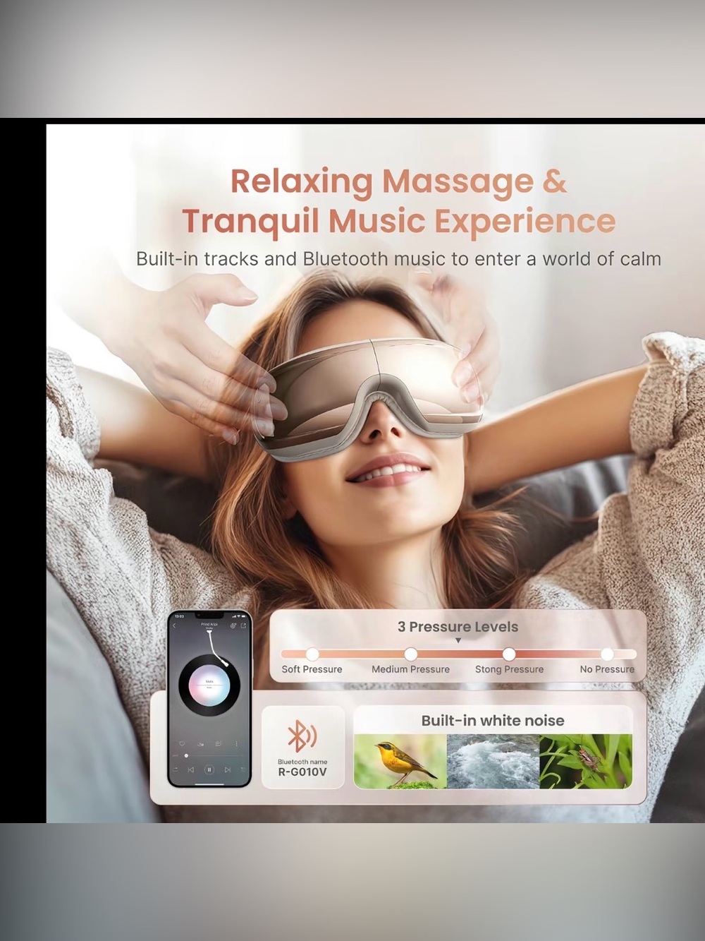 RENPHO Eyeris 3 Eye Massager Heat Compression Bluetooth NWOT - Picture 3 of 13